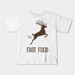 Fast Food Deer Kids T-Shirt